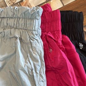 Free People Way Home Shorts Bundle - black, pink, and metallic silver- size L